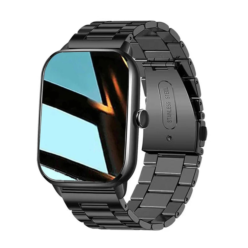 Relógio inteligente gts masculino feminino 1.77 tela de toque completa esportes fitness relógio bluetooth chamada android telefone digital multidial smartwatch